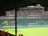 View of the far side stand, from where the Palace fans were sitting
