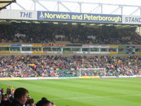 The Norwich fans begin to fill up one of their other stands
