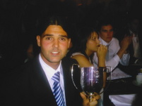 POTY 2008 Julian Speroni with the trophy