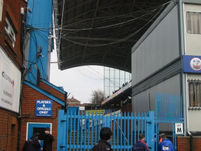 View of the Holmesdale Road End stand from the Players entrance