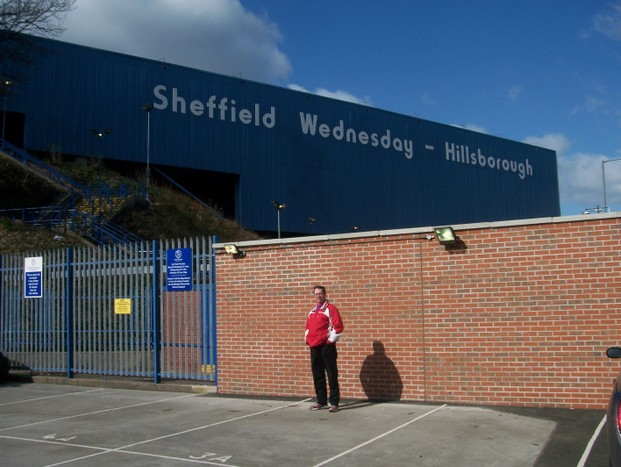 Dad outside Hillsborough