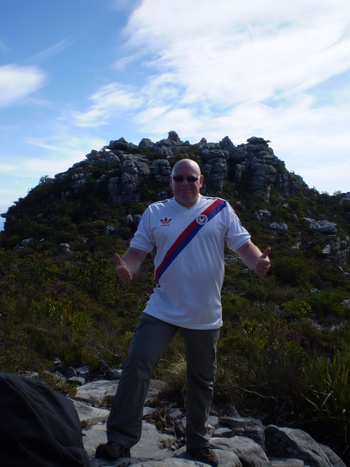 magicdaz at the top of Table Mountain, Cape Town, South Africa
