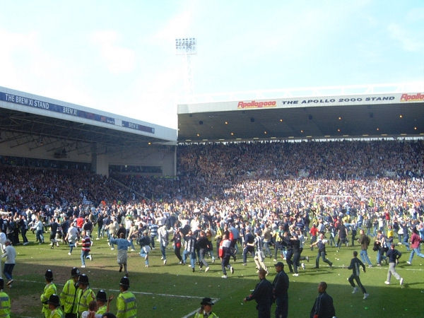The West Brom party begins.