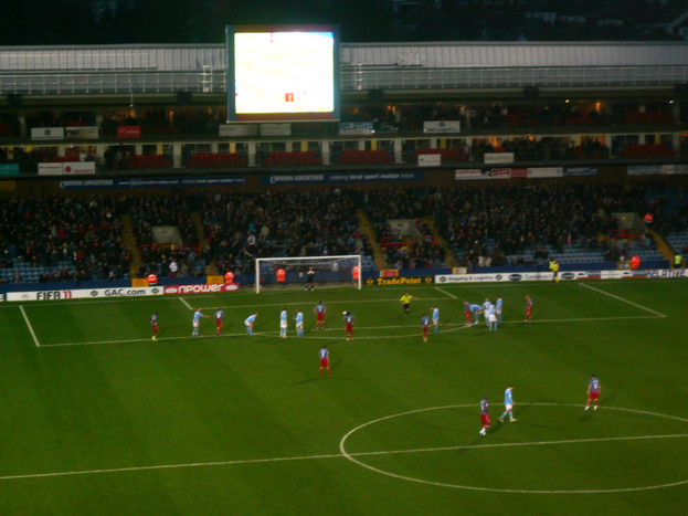Ambrose about to take his penalty