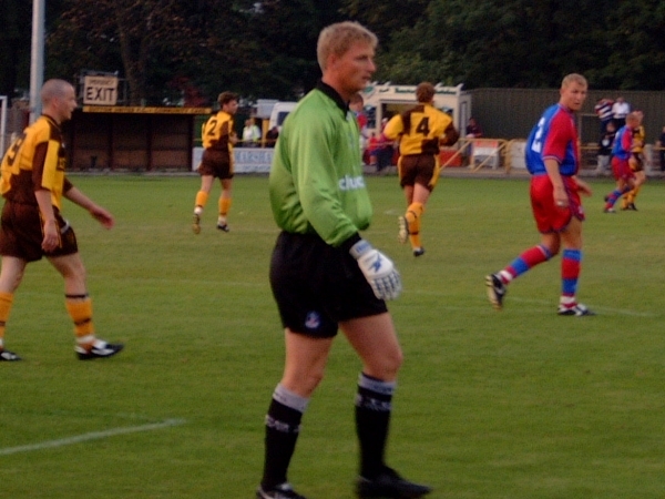 Matt Gregg in the Palace goal