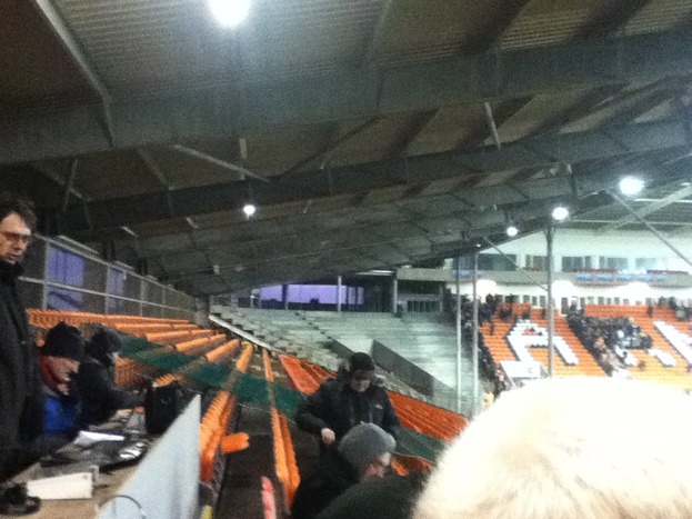 The other half of the East stand where Blackpool fans will also be sitting, along with the press area and in the background the South-East corner being built.