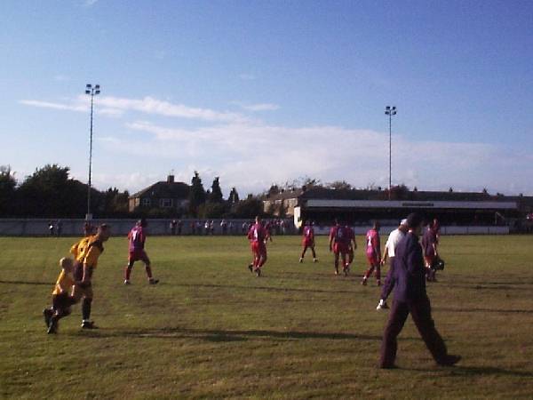 Players take to the pitch