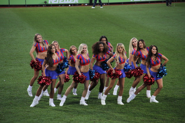 The Crystals at the half time.