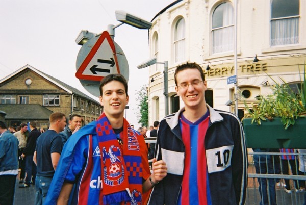 Ross (rgt22002) and Paul (prs100) before the train