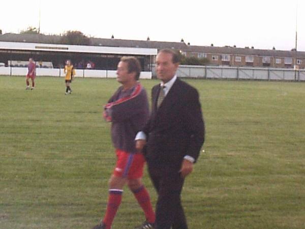 Alan Smith walks off the pitch after the game