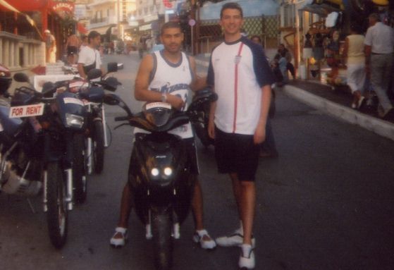 Hayden Mullins in Malia, summer 2003 