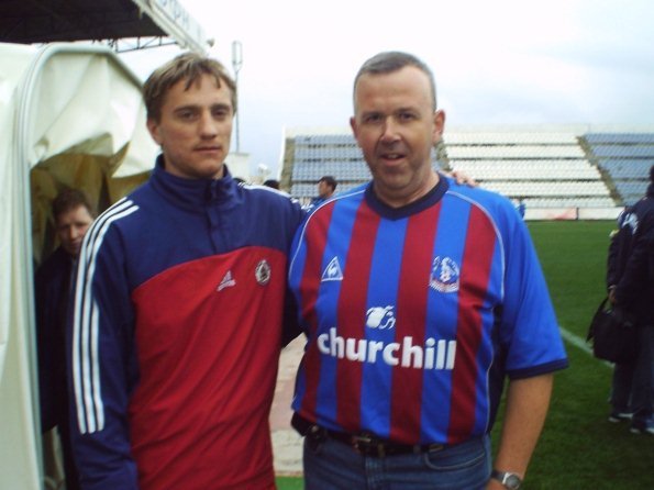 CyprusEagle with Andrejs Rubins at the Cyprus International Tournament. 