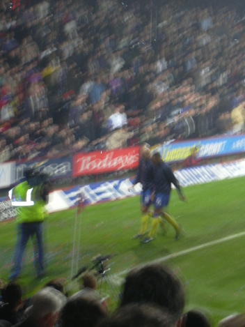 Blurred pic, I think it is Vieira and Reyes