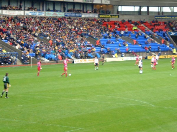 Action shot early in the game