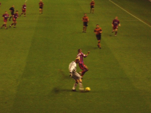 Clinton Morrison tries to block the ball