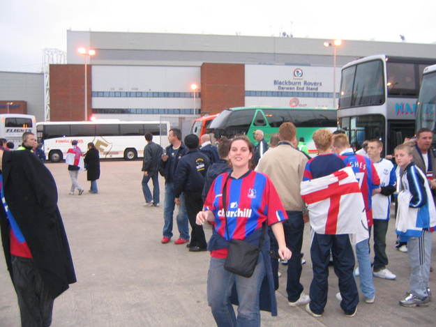 Me outside Ewood Park