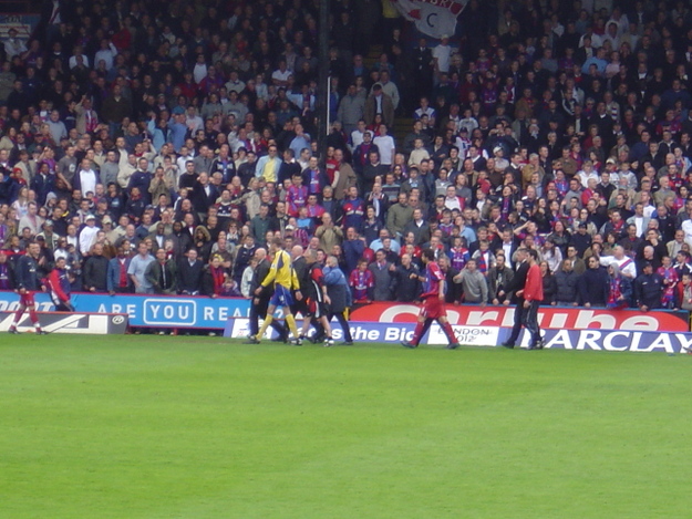 Crouch and Sorondo exit the match.