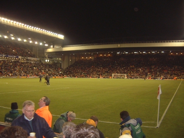General view of Anfield before the start of the match