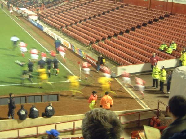 Players take to the pitch