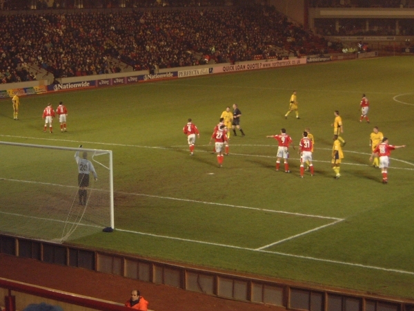 Palace get a freekick