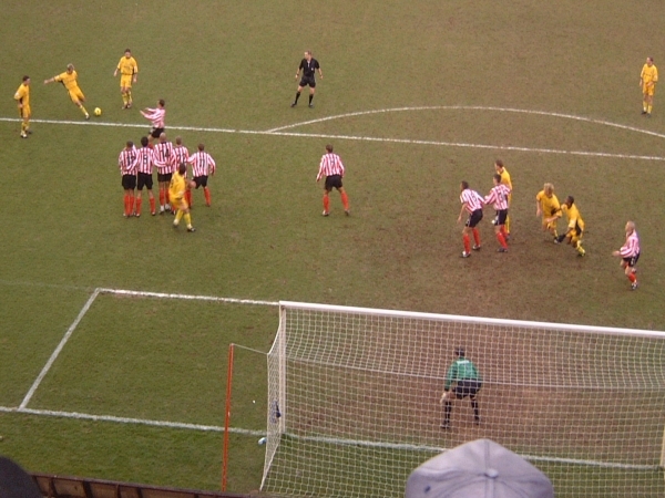 Palace get a freekick late on in the game
