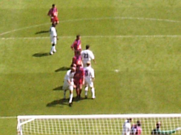 A competitive goalmouth