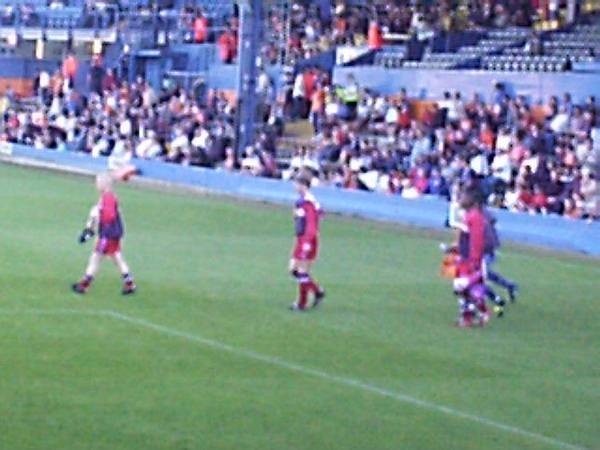 Palace subs take to the pitch