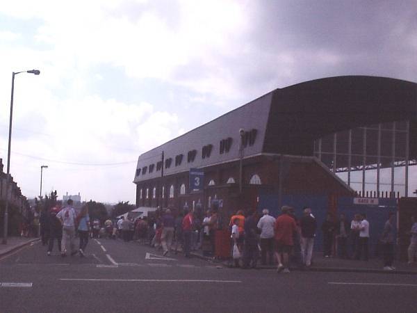 View of the outside of the Holmesdale Road stand