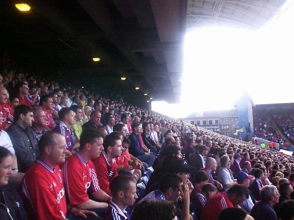 Palace fans watching the game