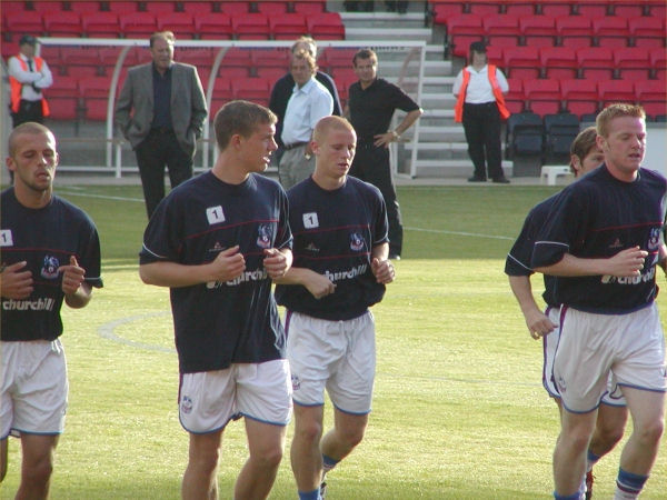 Palace's recent youth signings warming up
