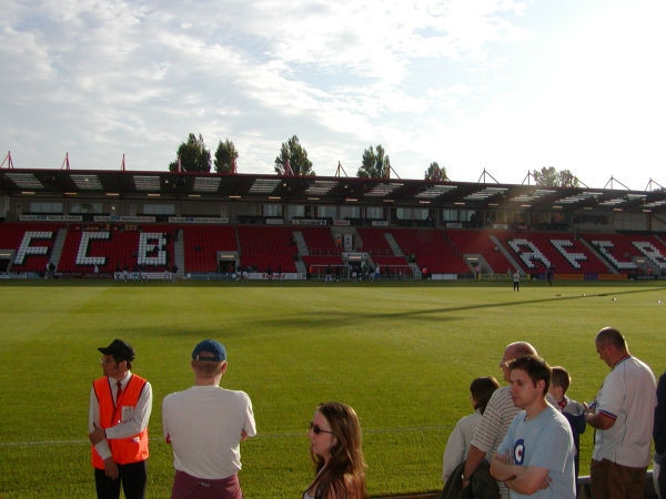 Shot of the ground before kickoff
