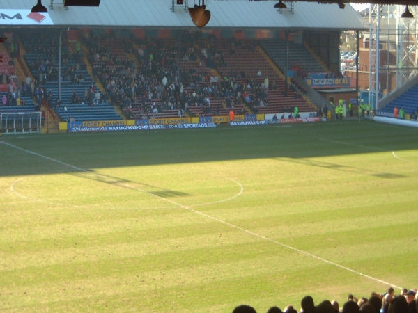 View of the Selhurst Park pitch, before the start of the game