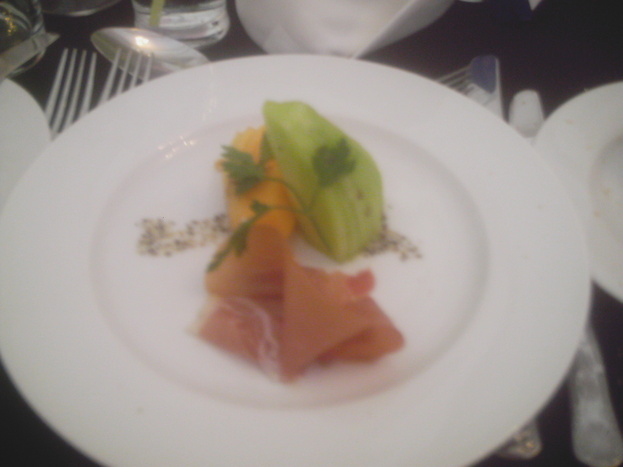 Starter- Melon and Parma Ham